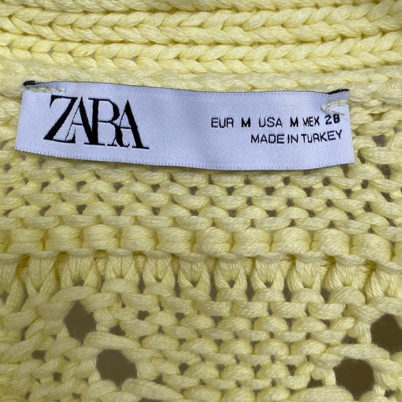 Zara Knit Jewel Button Cardigan in yellow - Picture 3 of 6